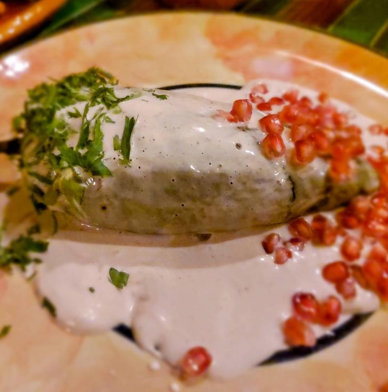 Chile Ancho Relleno with Cheese and Beans