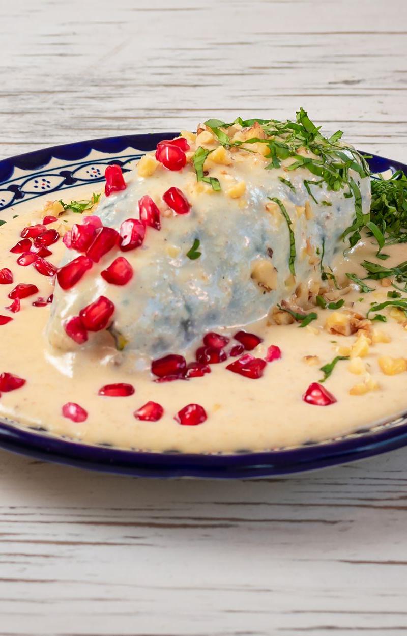 Chile en Nogada — Stuffed Ancho with Walnut Cream