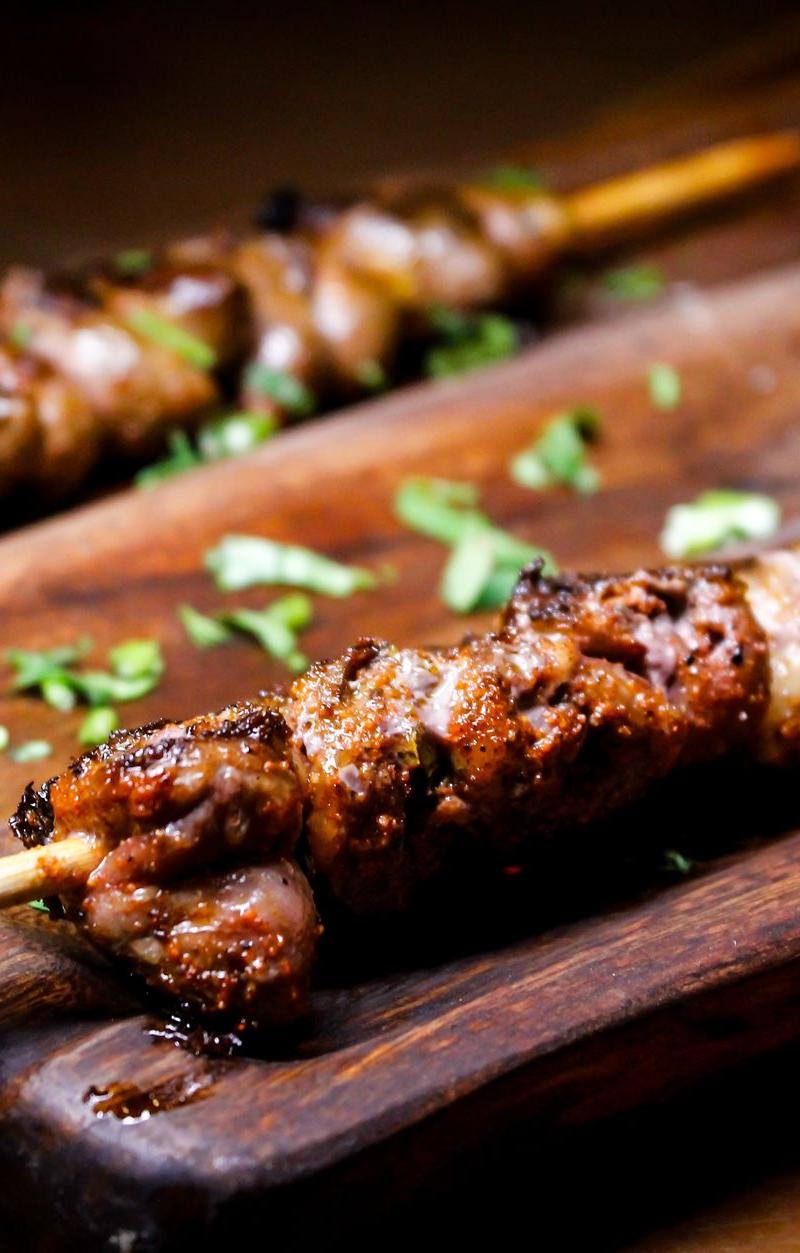 Chili Crisp Beef Anticuchos