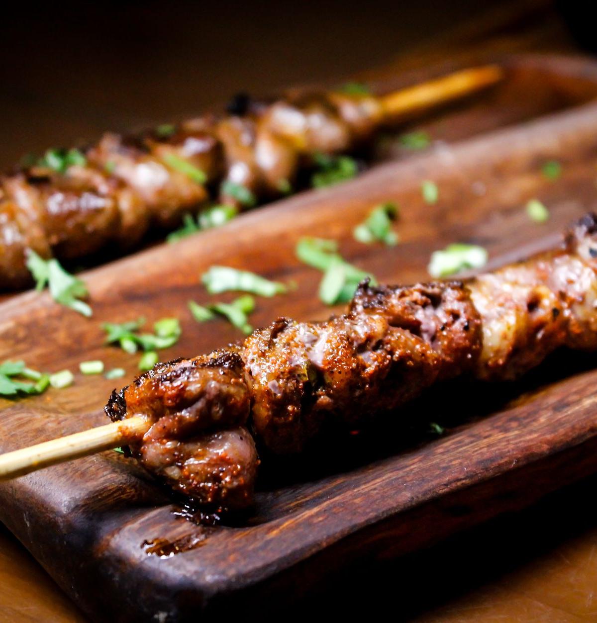 Chili Crisp Beef Anticuchos