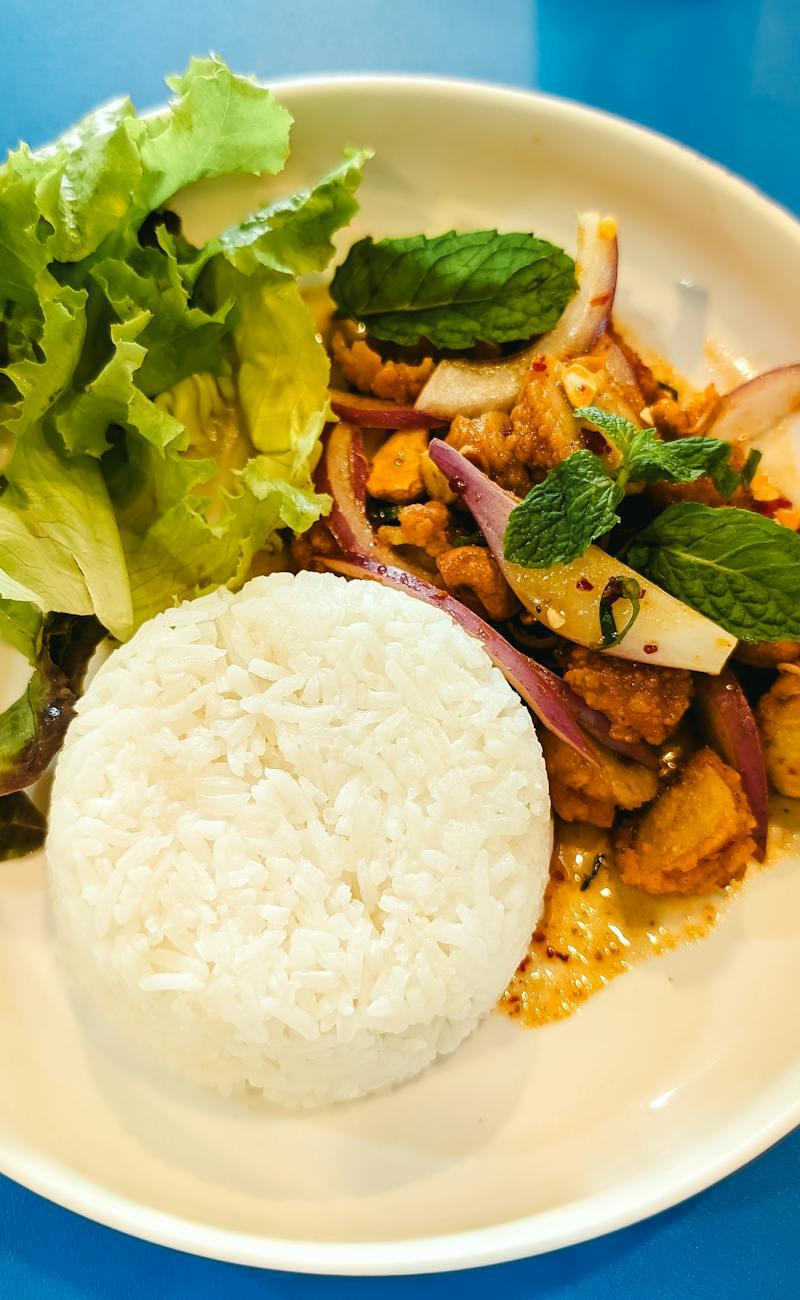 Chili Crisp Chicken Larb