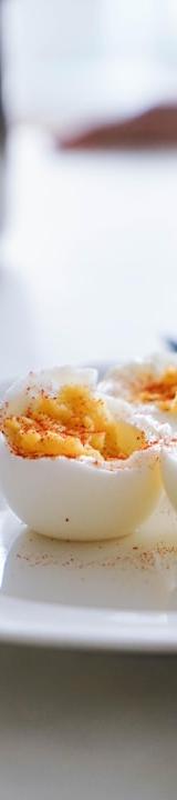 Chili Crisp Deviled Eggs