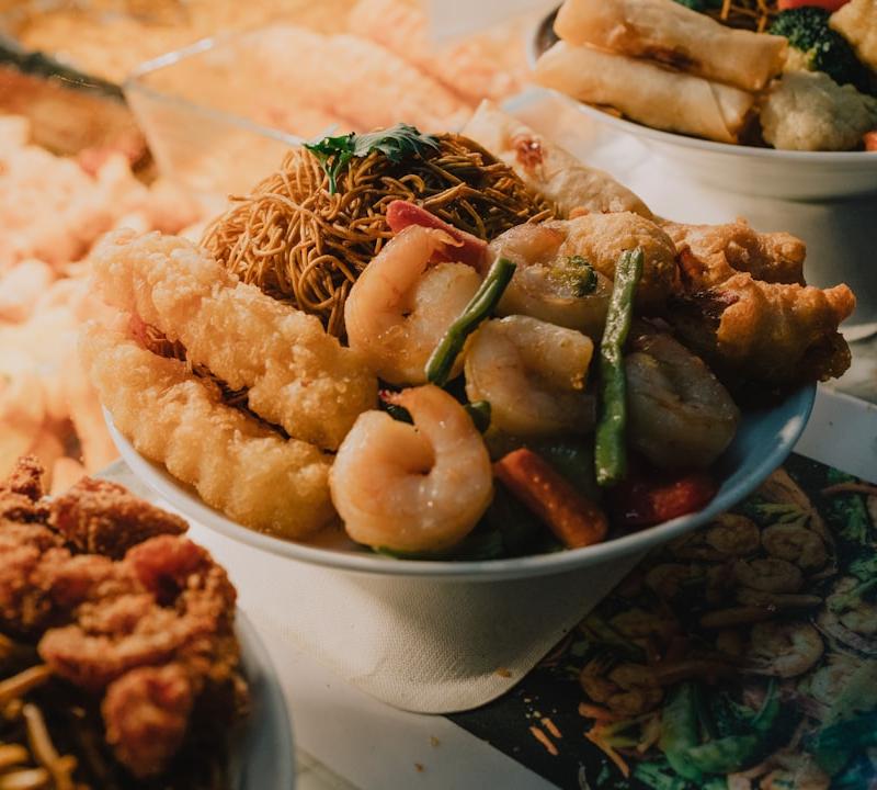 Chili Crisp Seafood Noodles