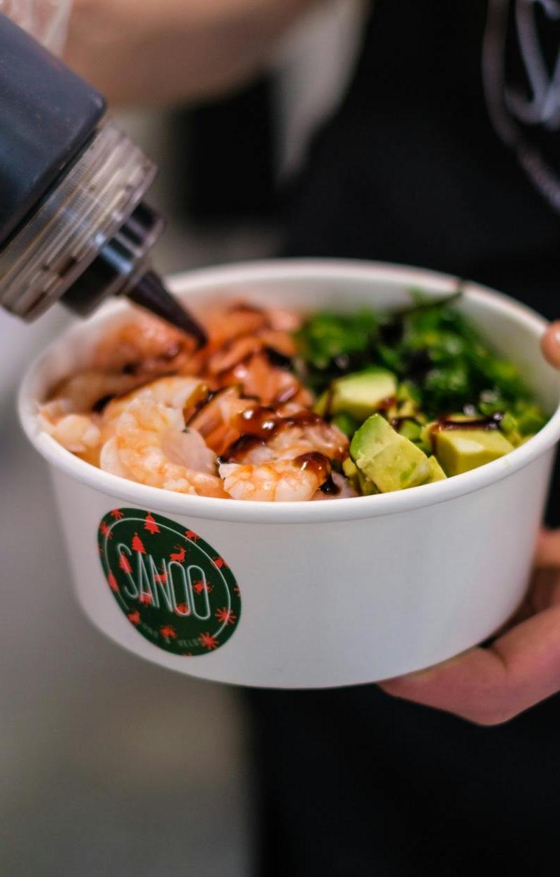 Chili Crisp Shrimp & Avocado Rice Bowl
