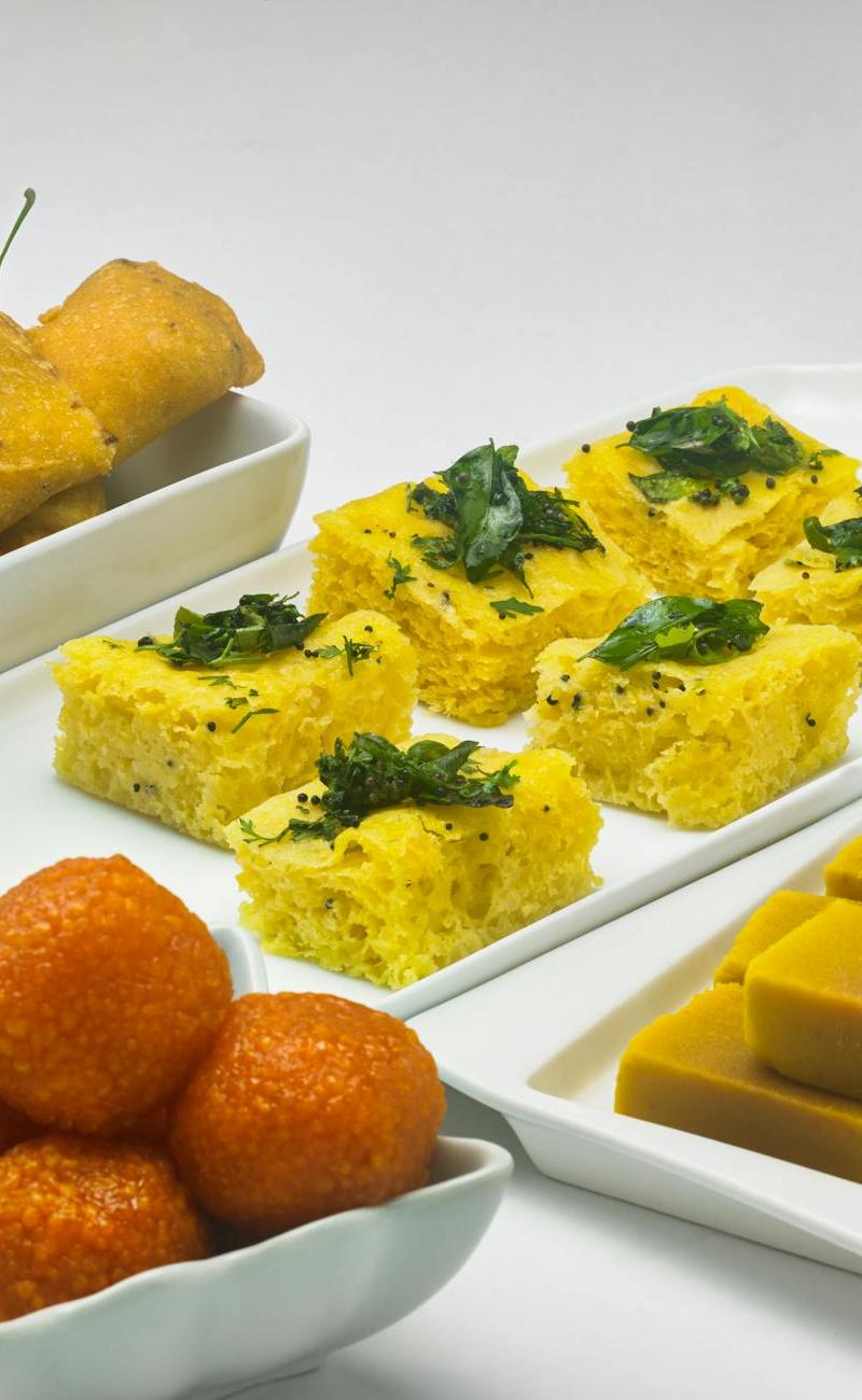 Chili Oil Dhokla