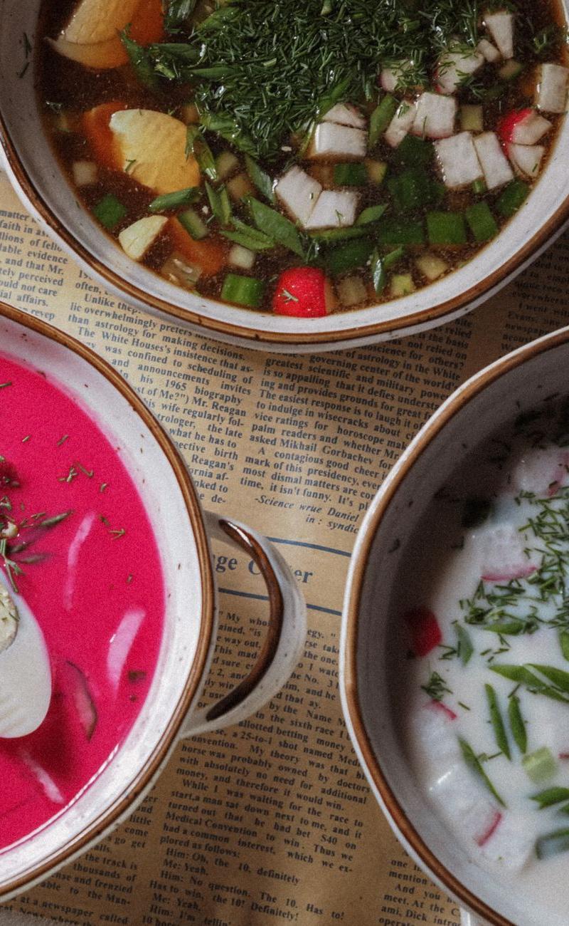 Chilled Beet & Dill Soup