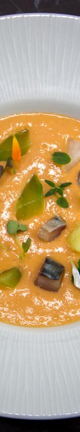 Chilled Gazpacho with Jamón & Melon