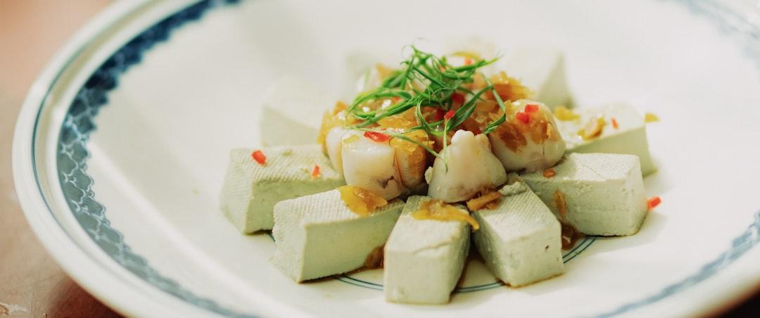 Chilled Silken Tofu with Soy Glaze
