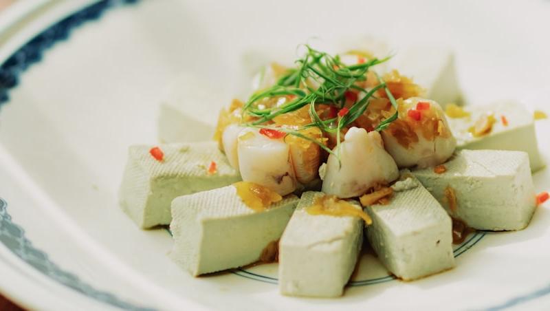 Chilled Silken Tofu with Soy Glaze