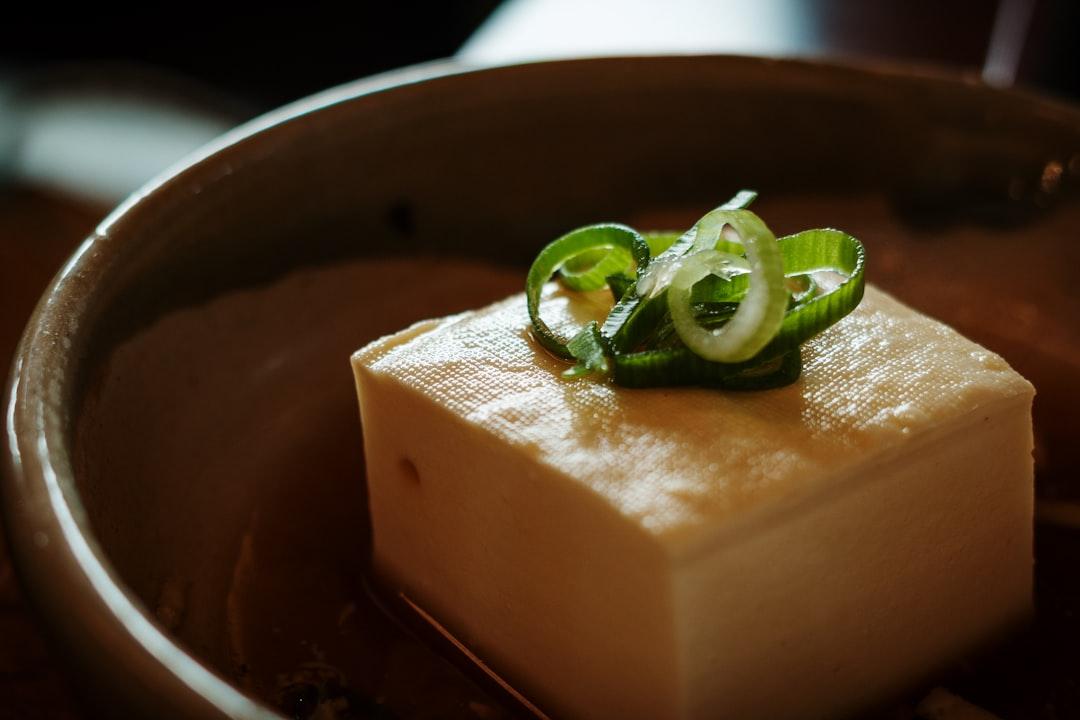 Chilled Tofu with Crispy Toppings