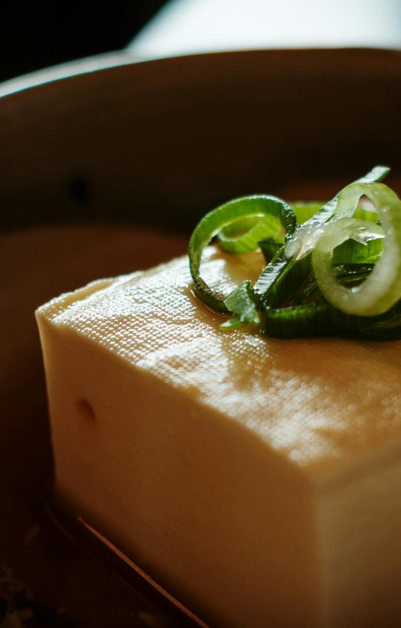 Chilled Tofu with Soy Sauce & Scallions
