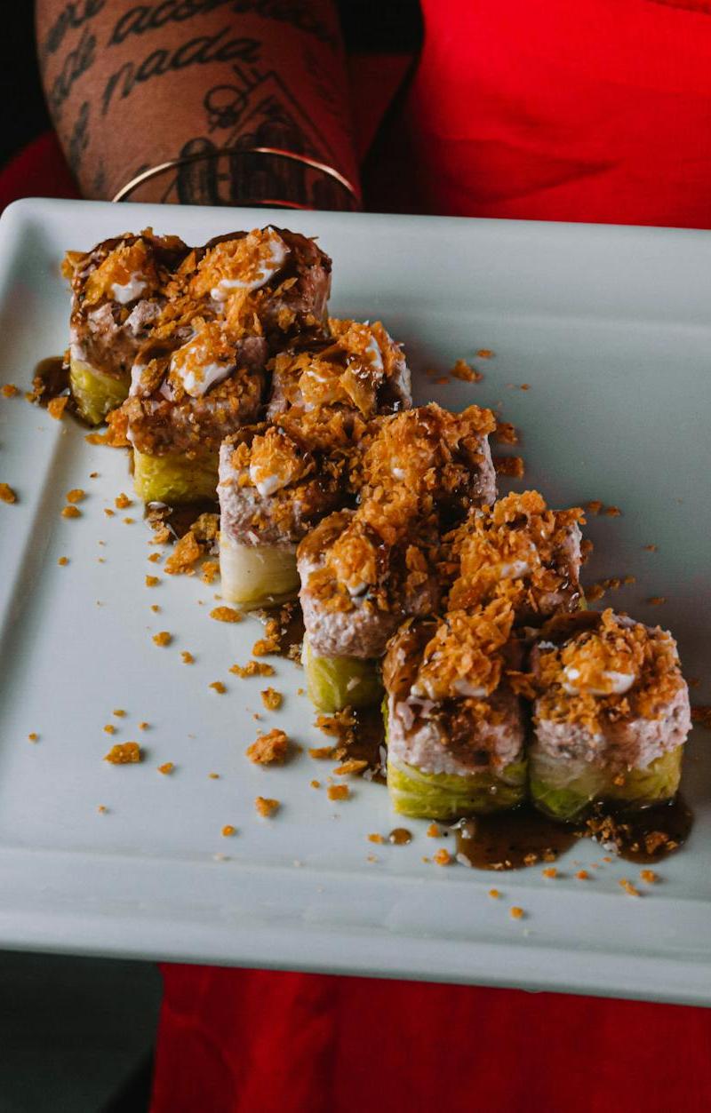 Chocolate Banana Sushi Rolls