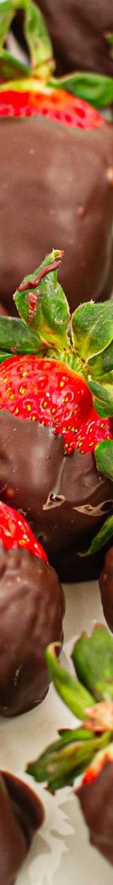 Chocolate-Dipped Strawberries with Gold Leaf