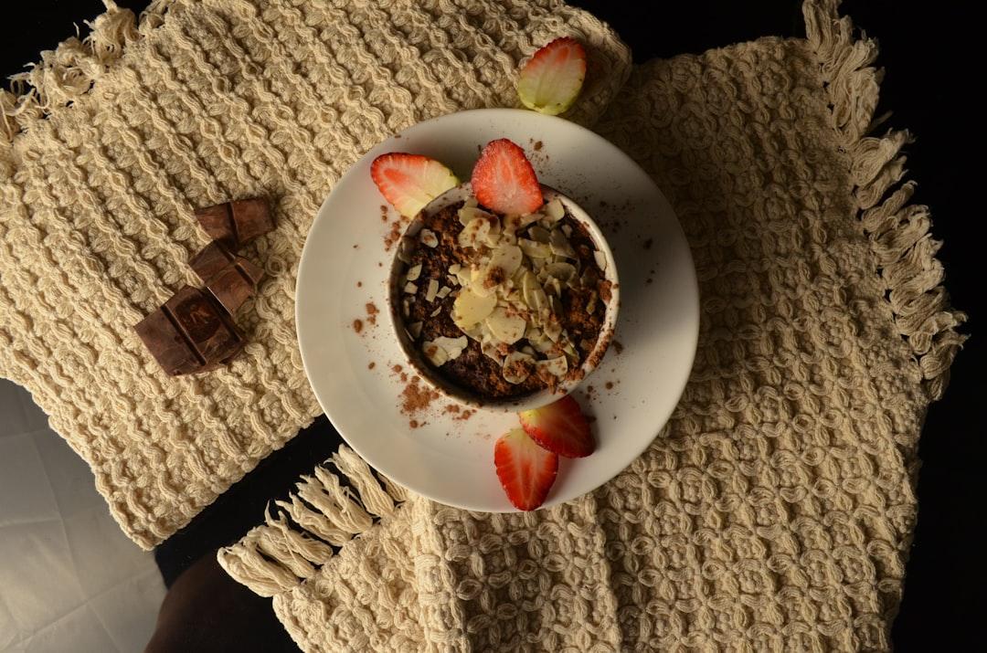 5-Min Chocolate Lava Mug Cake with Berries