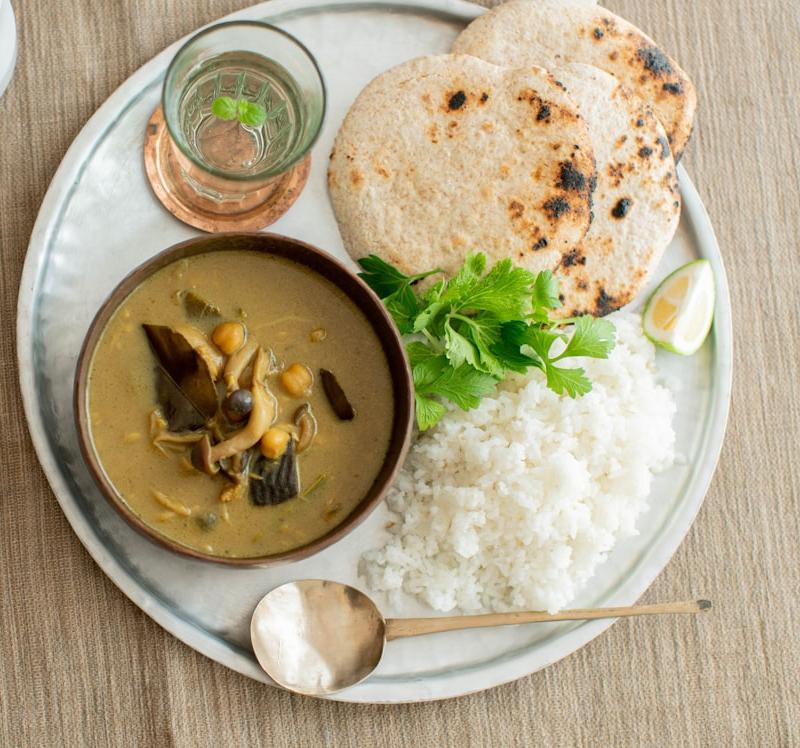 Cholar Dal with Crispy Coconut