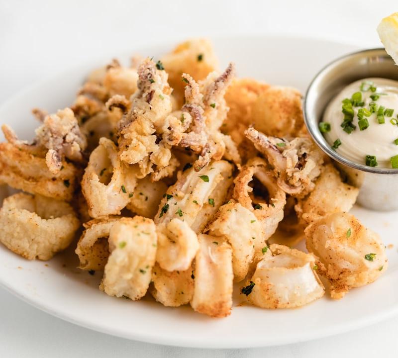 Chopitos Fritos with Garlic Aioli