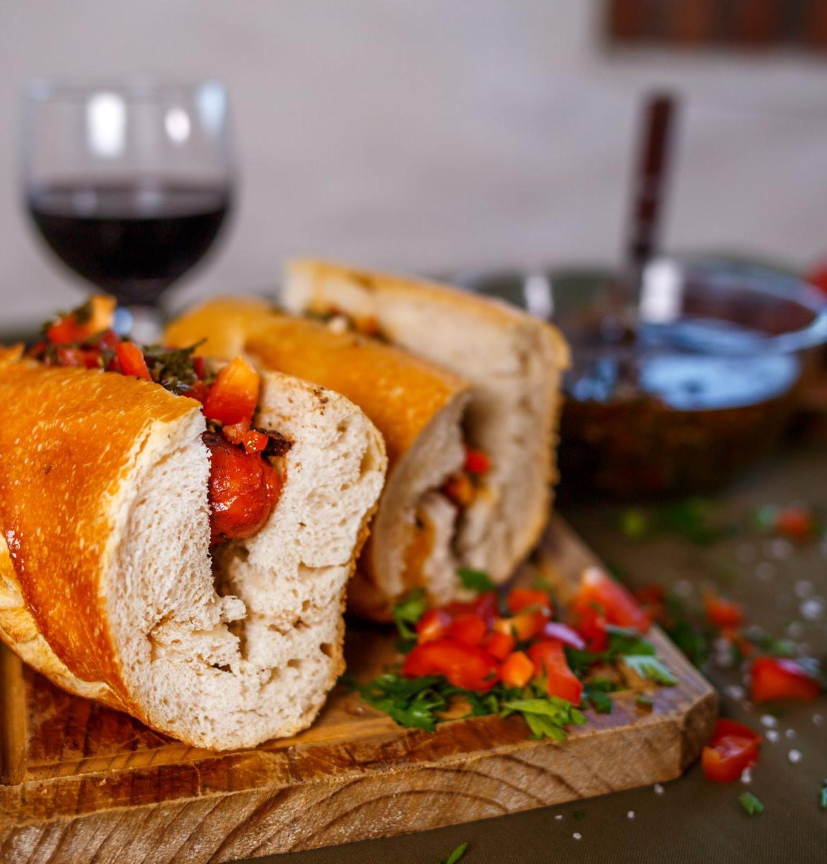 Choripán con Chimichurri