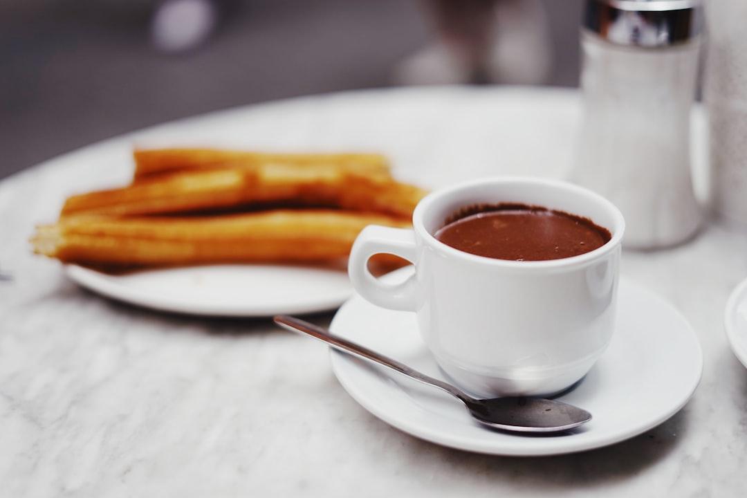 Cinnamon Churro Bites with Hot Chocolate