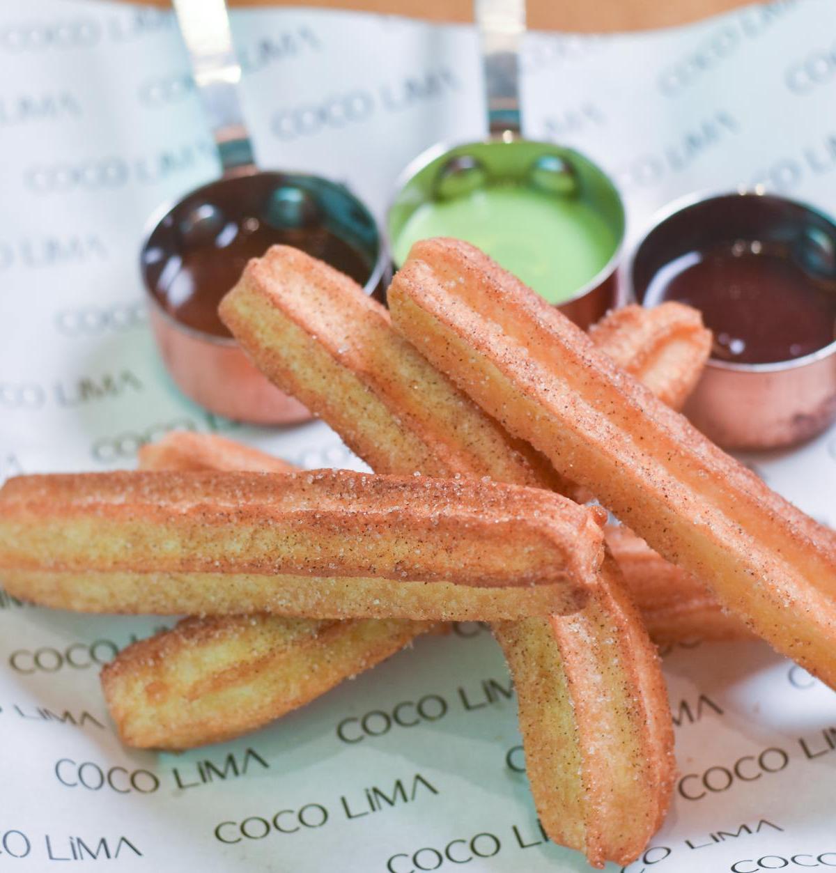 15-Min Cinnamon Churro Bites with Two Dips