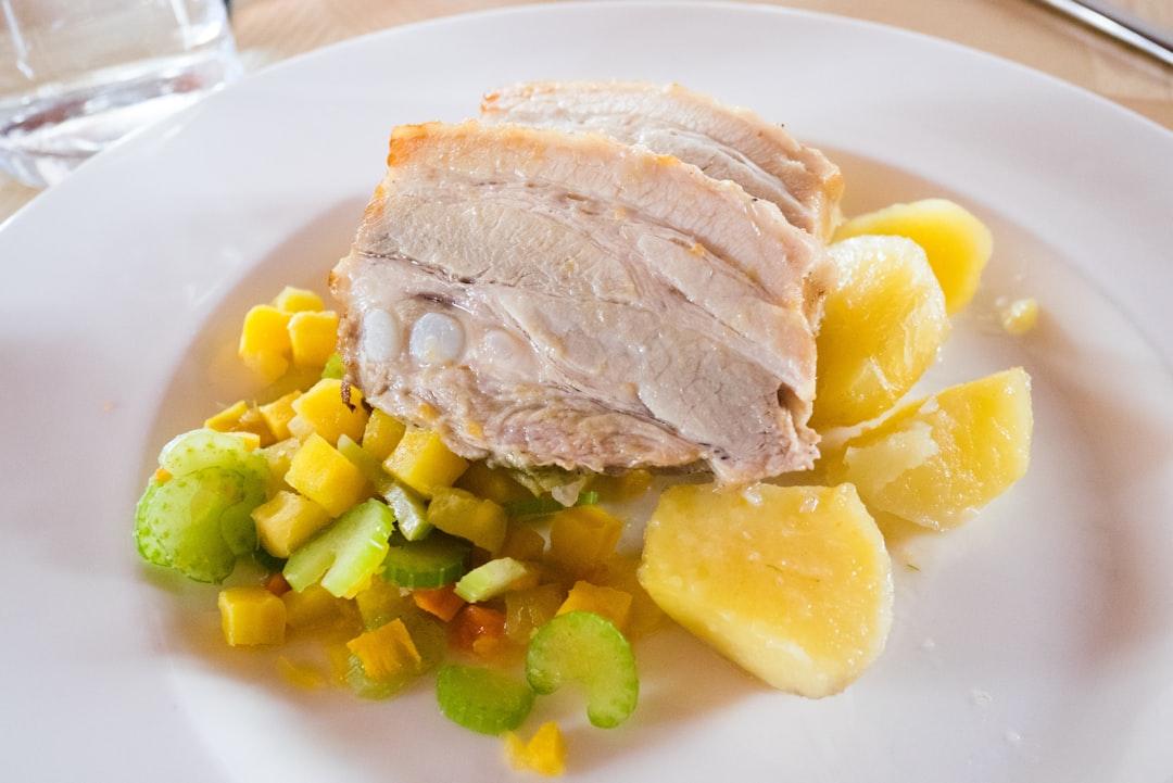 Classic British Roast Pork Dinner