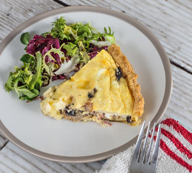 Classic French Mushroom Quiche