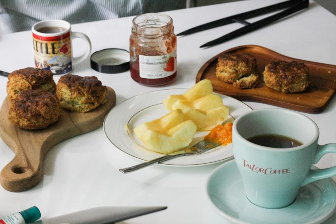 Clotted Cream Scones with Jam & Fruit