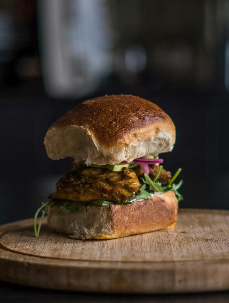 10-Min Cochinita Torta with Quick Pickled Onion