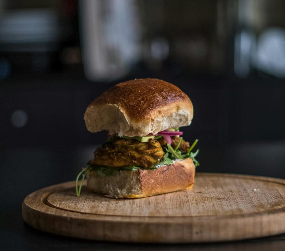 10-Min Cochinita Torta with Quick Pickled Onion