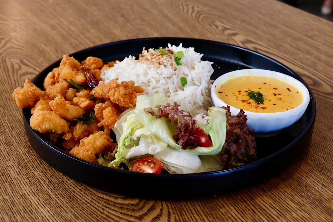 15-Min Coconut Curry Chicken Rice Bowl