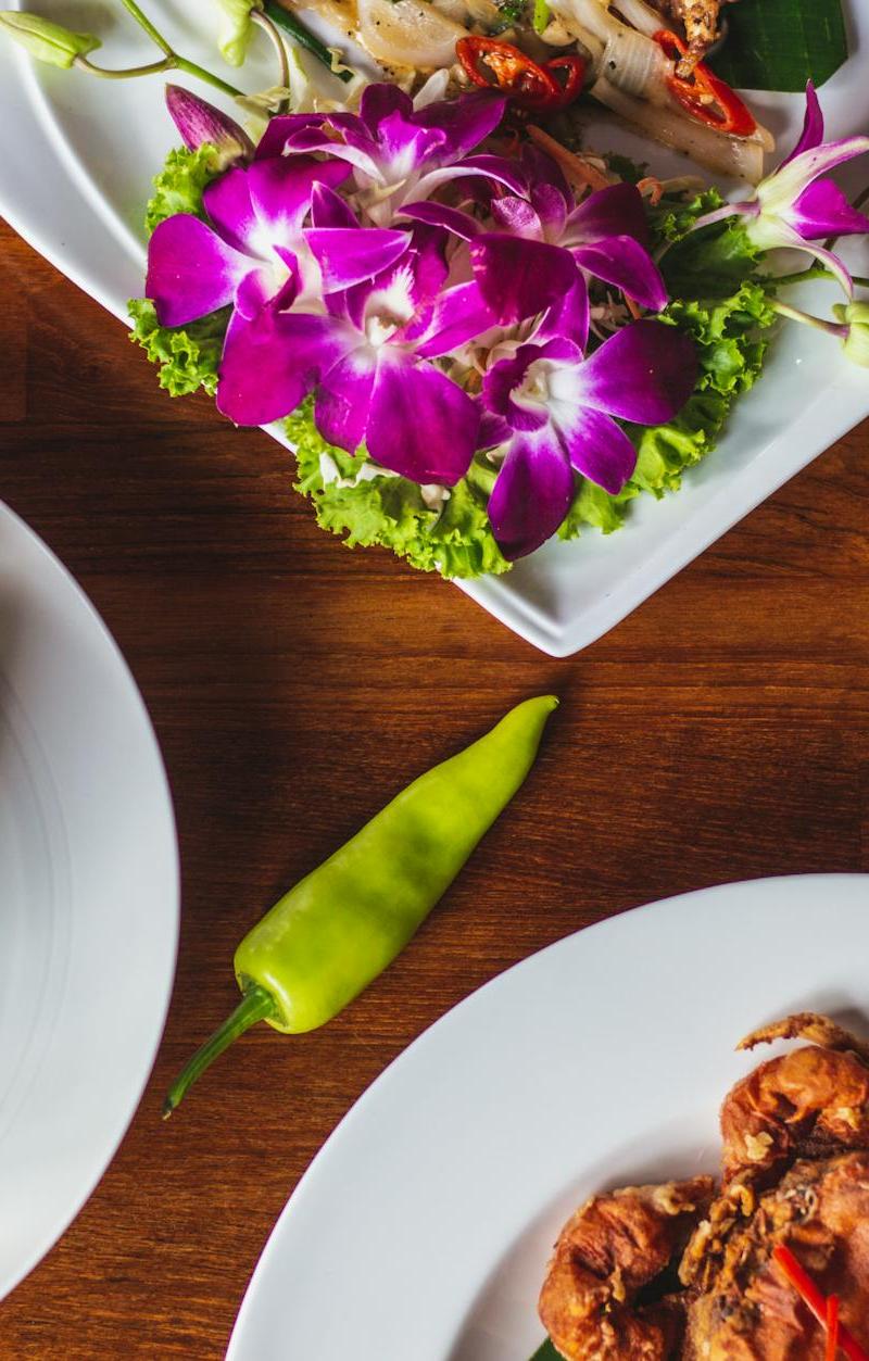 Coconut Curry Shrimp in Banana Leaf
