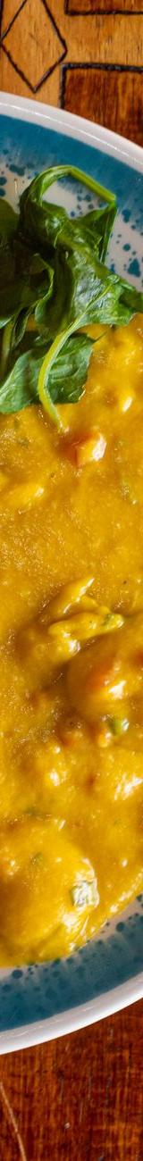 Coconut Curry Shrimp with Rice & Greens