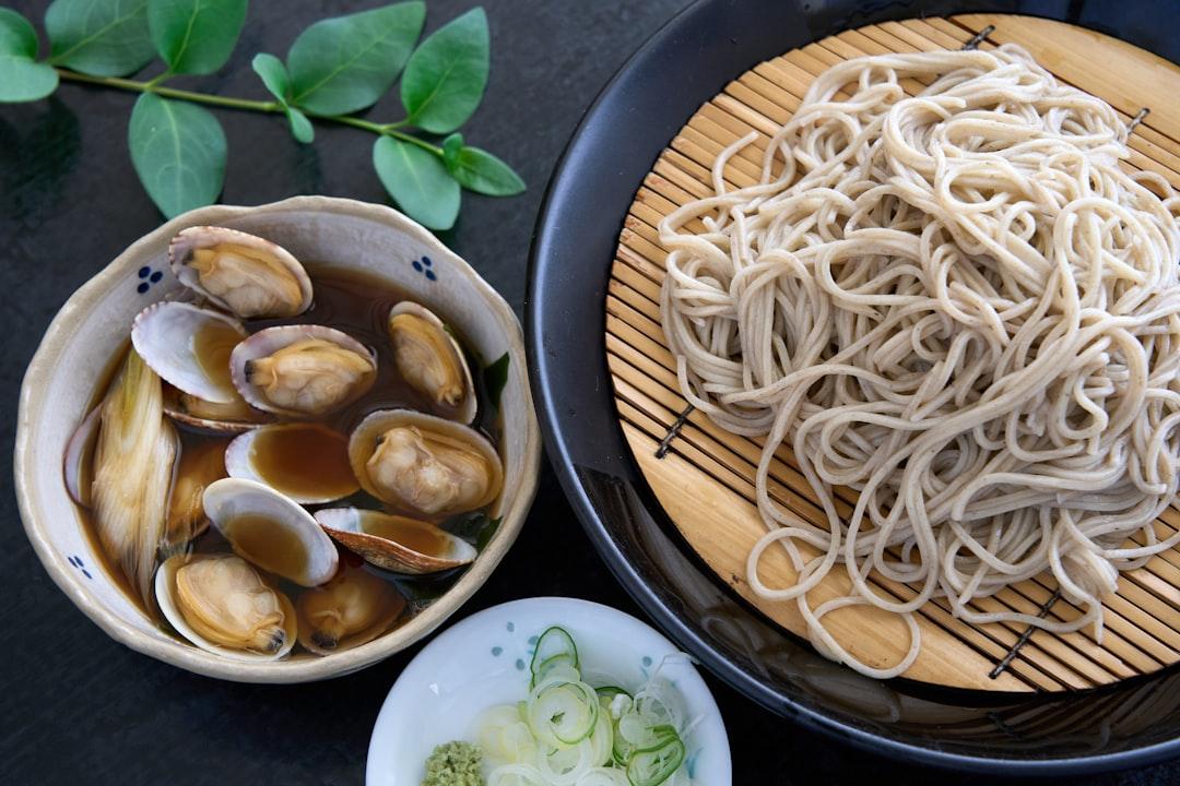 Cold Buckwheat Noodles with Clam Broth