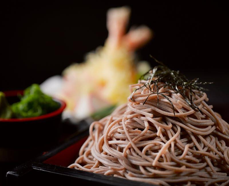 Cold Buckwheat Noodles with Tororo Dipping Sauce