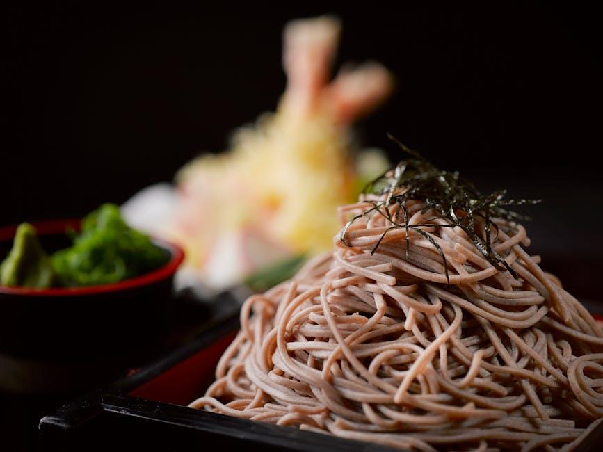 Cold Buckwheat Noodles with Tororo Dipping Sauce