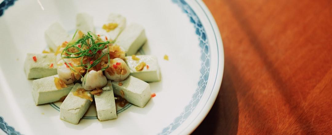 Cold Silken Tofu with Crispy Toppings