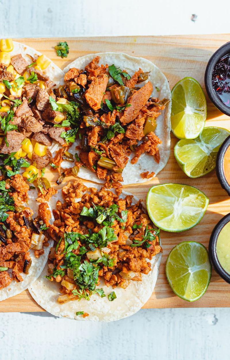 Costilla Tacos with Quick Salsa Verde