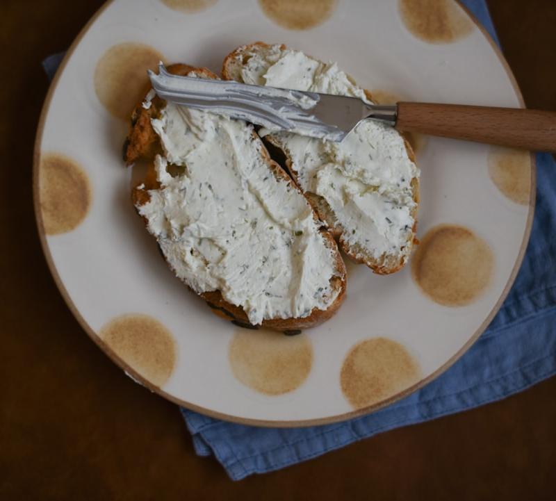 Cottage Cheese Toast with Honey