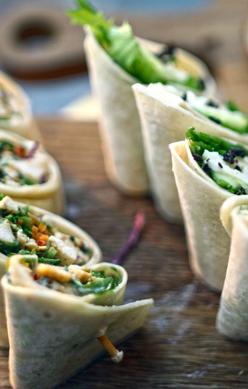 Cream Cheese & Herb Tortilla Roll-Ups