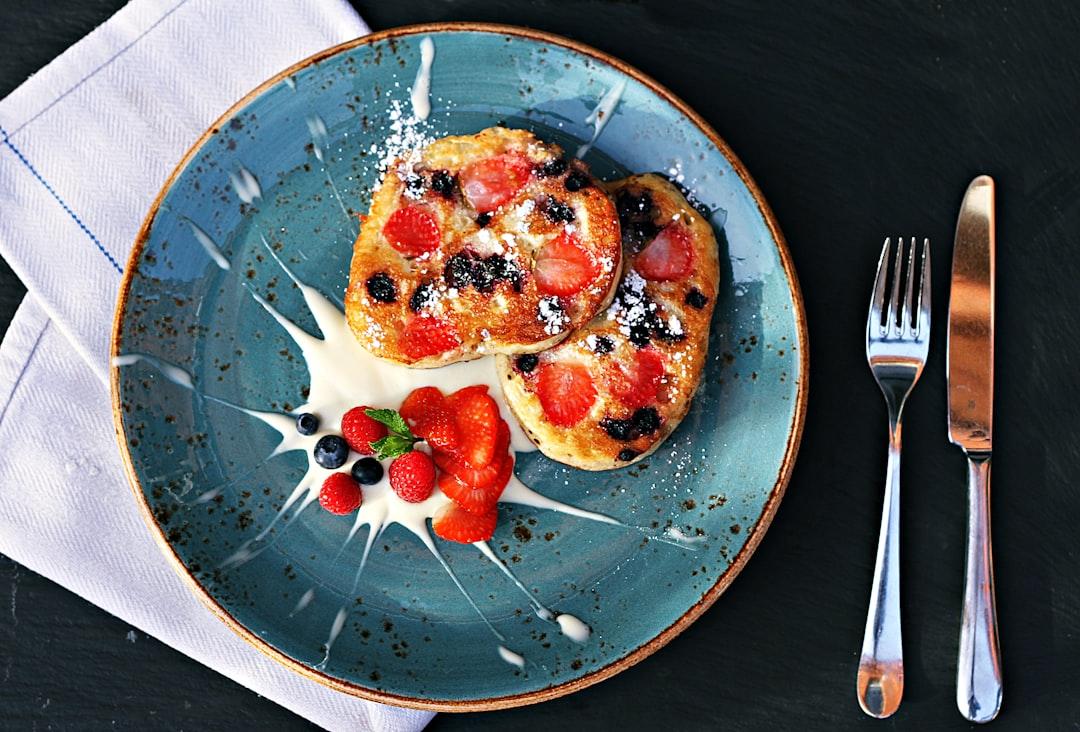 Cream Cheese Stuffed French Toast with Berries