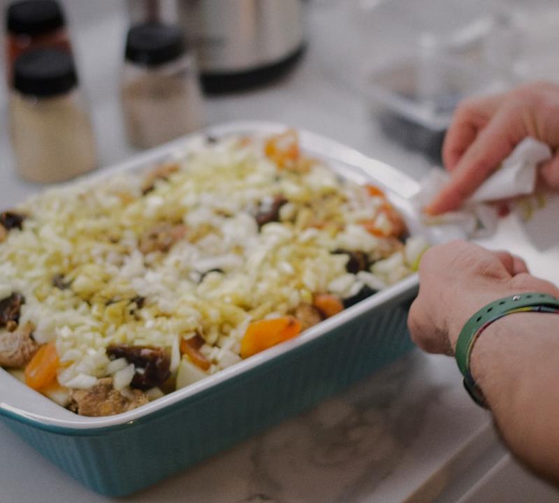 20-Min Creamy Chicken & Rice Skillet