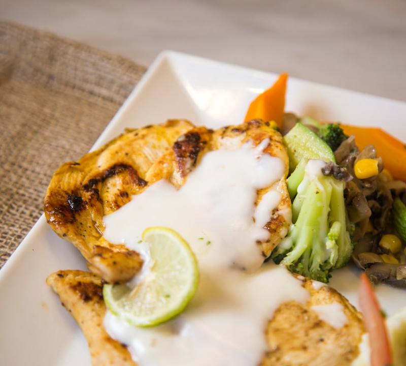 Creamy Chicken Dinner with Roasted Vegetables