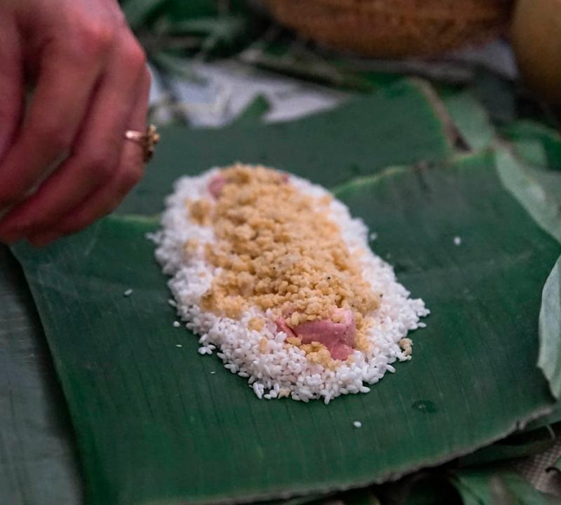 Creamy Coconut Rice with Crispy Shallots