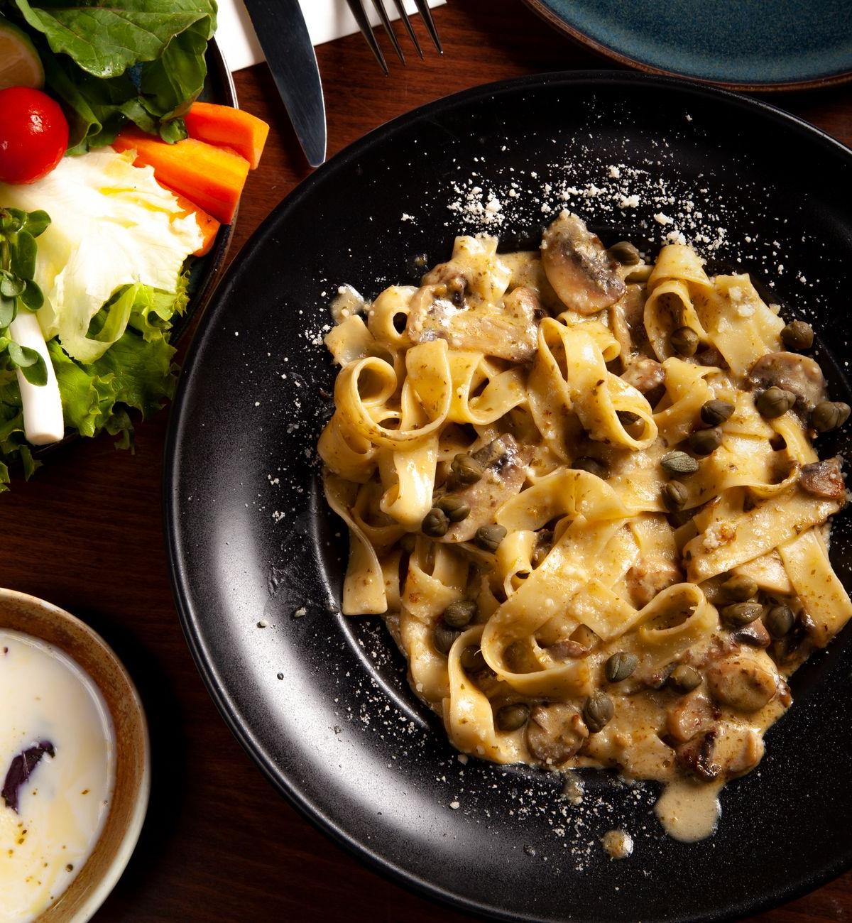 Creamy Mushroom Mafaldine