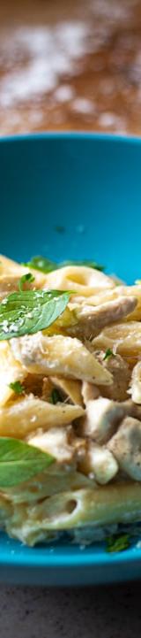 Creamy Mushroom Penne with Sausage