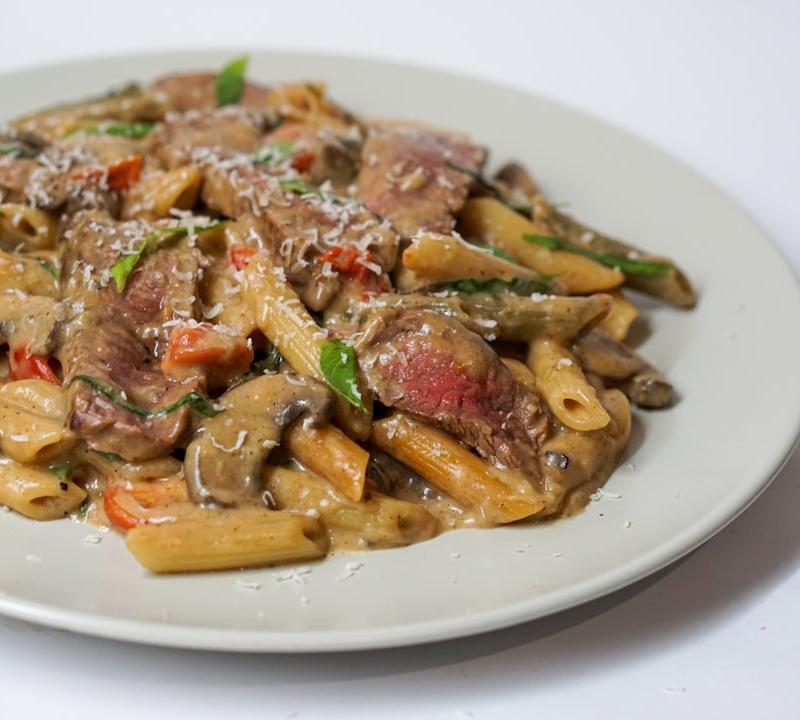 Creamy Mushroom & Sausage Penne
