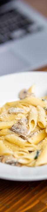 Creamy Penne Boscaiola with Sausage & Mushrooms