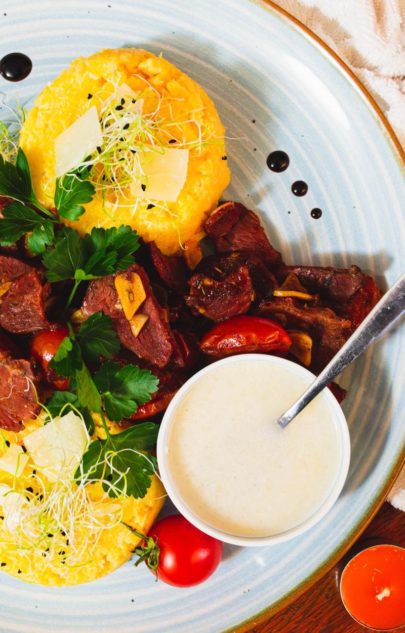 Creamy Polenta with Mushrooms & Sage