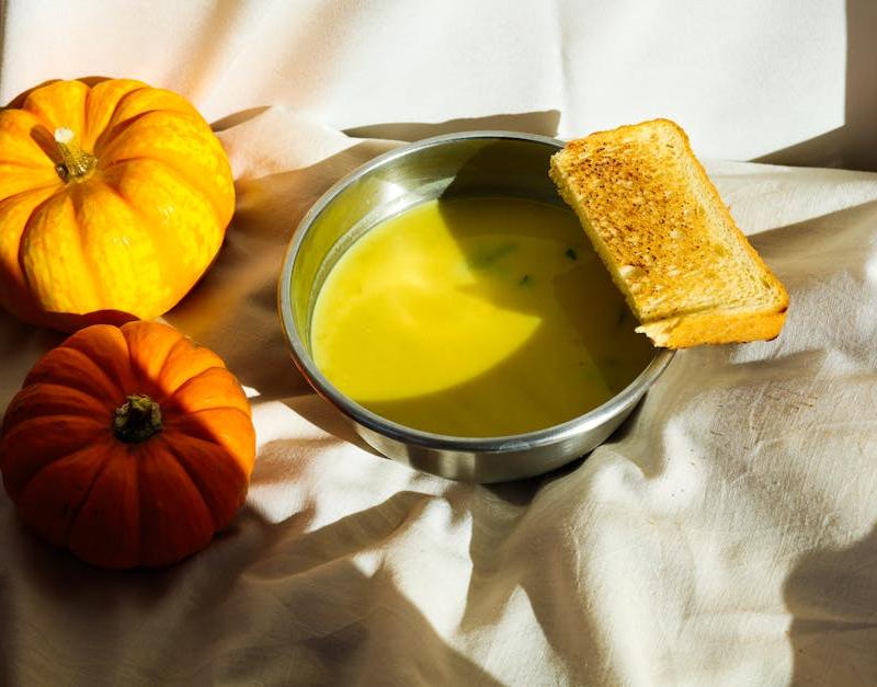 Creamy Pumpkin Soup with Sage Brown Butter