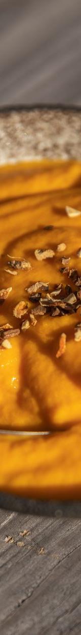 Creamy Pumpkin Soup with Sage Crisp