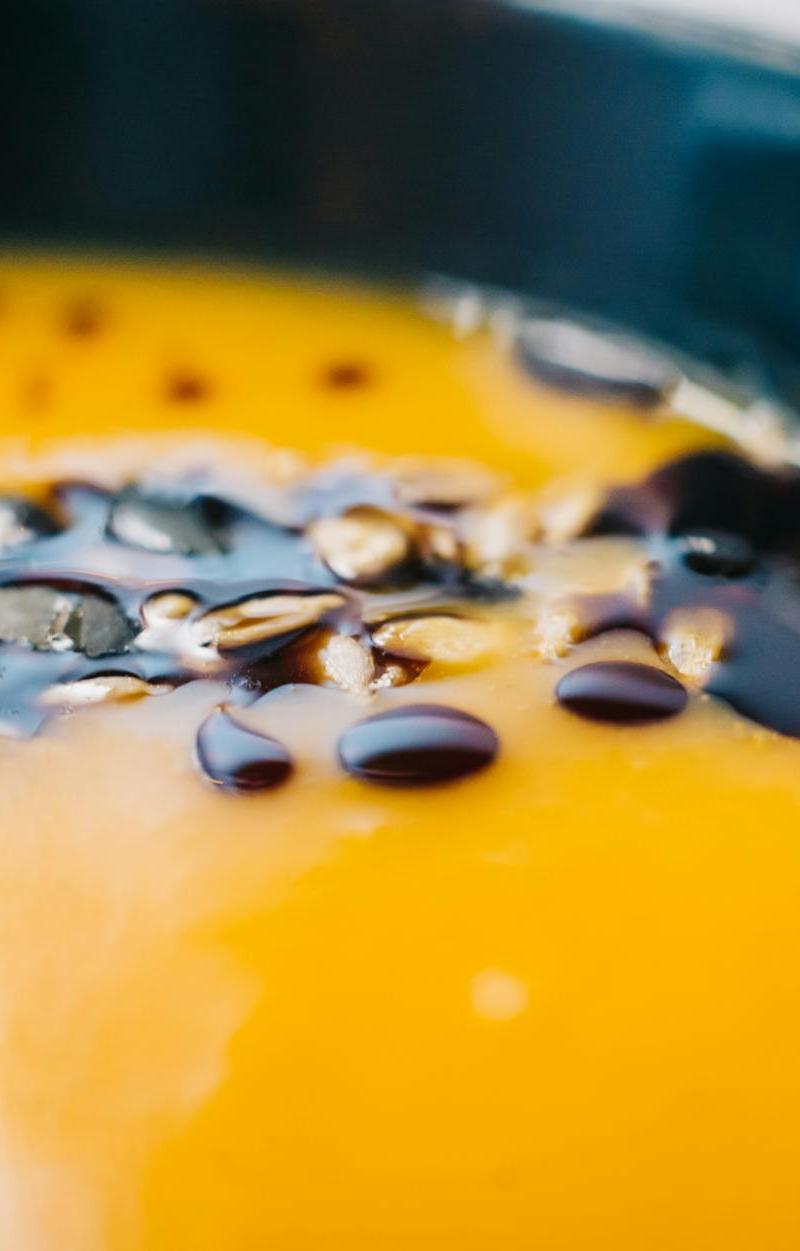 Creamy Pumpkin Soup with Sage Oil